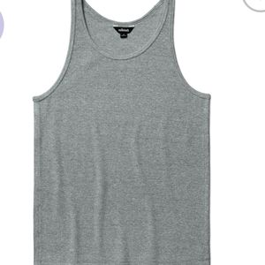 NWT, Allbirds Gray Ribbed Stretchy Racerback Tank Women's Size Small…